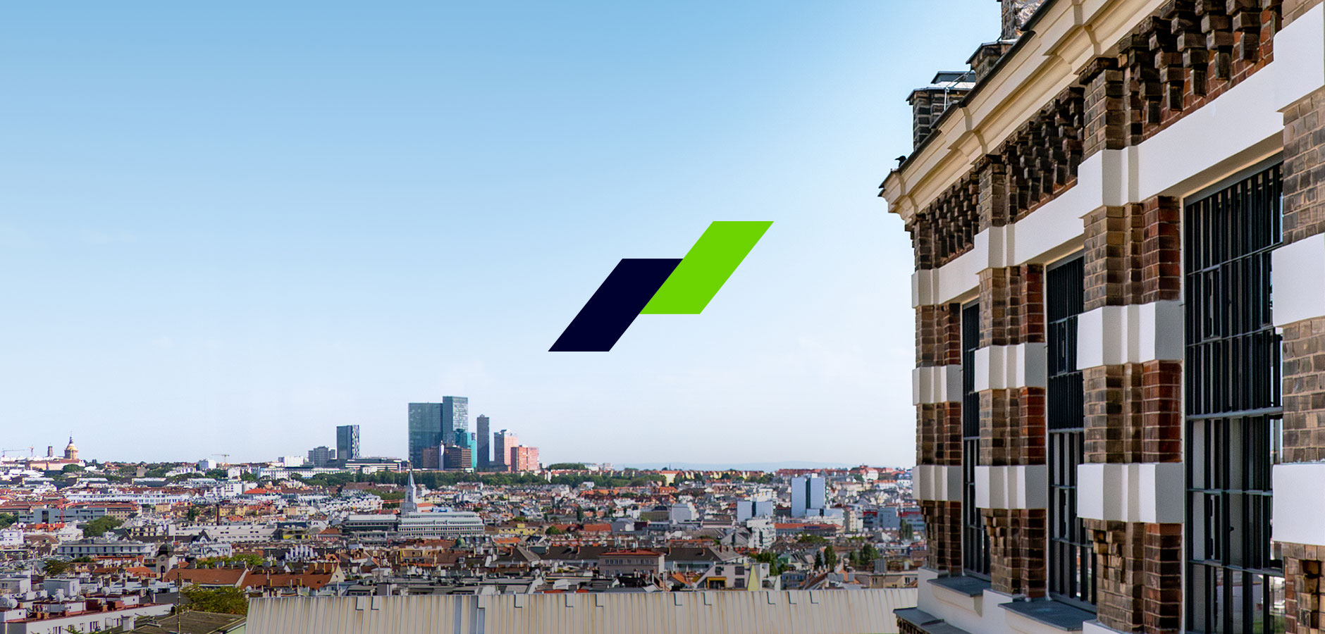 new nexxar logo imposed on photo of the new office building with the view in focus (Photo)